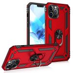 Wholesale Tech Armor Ring Stand Grip Case with Metal Plate for iPhone 12 / iPhone 12 Pro 6.1 inch (Navy Blue)
